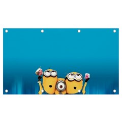 Minions, Blue, Cartoon, Cute, Friends Banner And Sign 7  X 4  by nateshop