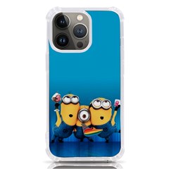 Minions, Blue, Cartoon, Cute, Friends Iphone 13 Pro Tpu Uv Print Case