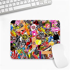 Sticker Bomb, Art, Cartoon, Dope Small Mousepad by nateshop