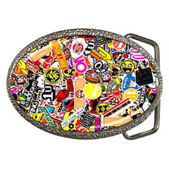 Sticker Bomb, Art, Cartoon, Dope Belt Buckles by nateshop