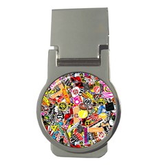 Sticker Bomb, Art, Cartoon, Dope Money Clips (round)  by nateshop