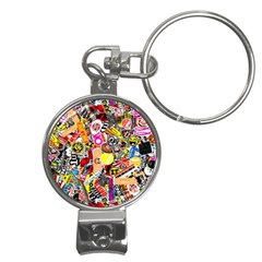 Sticker Bomb, Art, Cartoon, Dope Nail Clippers Key Chain by nateshop