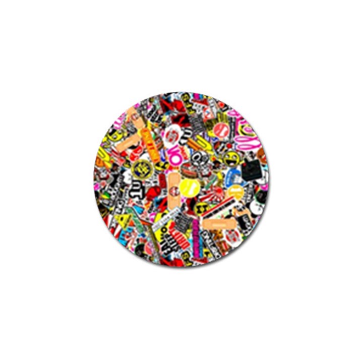 Sticker Bomb, Art, Cartoon, Dope Golf Ball Marker (4 pack)