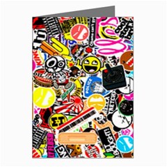 Sticker Bomb, Art, Cartoon, Dope Greeting Cards (pkg Of 8) by nateshop