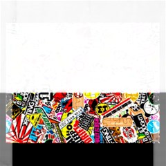 Sticker Bomb, Art, Cartoon, Dope Rectangular Jigsaw Puzzl by nateshop