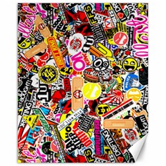 Sticker Bomb, Art, Cartoon, Dope Canvas 16  X 20  by nateshop