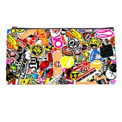 Sticker Bomb, Art, Cartoon, Dope Pencil Case by nateshop