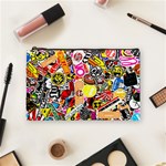 Sticker Bomb, Art, Cartoon, Dope Cosmetic Bag (Medium) Front