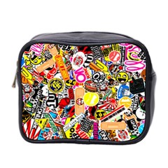 Sticker Bomb, Art, Cartoon, Dope Mini Toiletries Bag (two Sides) by nateshop