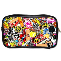 Sticker Bomb, Art, Cartoon, Dope Toiletries Bag (two Sides) by nateshop