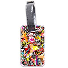 Sticker Bomb, Art, Cartoon, Dope Luggage Tag (two Sides) by nateshop