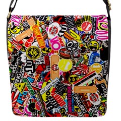 Sticker Bomb, Art, Cartoon, Dope Flap Closure Messenger Bag (s) by nateshop