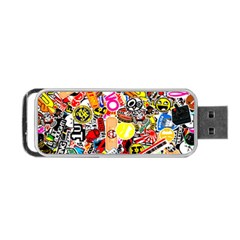 Sticker Bomb, Art, Cartoon, Dope Portable Usb Flash (two Sides) by nateshop