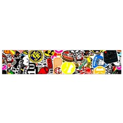 Sticker Bomb, Art, Cartoon, Dope Small Premium Plush Fleece Scarf