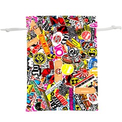 Sticker Bomb, Art, Cartoon, Dope Lightweight Drawstring Pouch (xl) by nateshop