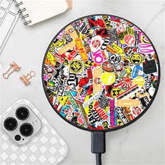 Sticker Bomb, Art, Cartoon, Dope Wireless Fast Charger(black) by nateshop