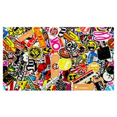 Sticker Bomb, Art, Cartoon, Dope Banner And Sign 7  X 4  by nateshop