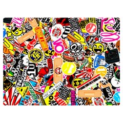 Sticker Bomb, Art, Cartoon, Dope Premium Plush Fleece Blanket (extra Small) by nateshop