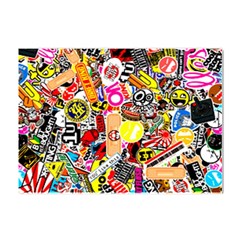 Sticker Bomb, Art, Cartoon, Dope Crystal Sticker (a4) by nateshop