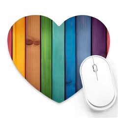 Rainbow Heart Mousepad by zappwaits