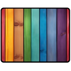 Rainbow Two Sides Fleece Blanket (medium) by zappwaits