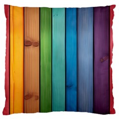 Rainbow Standard Premium Plush Fleece Cushion Case (two Sides) by zappwaits