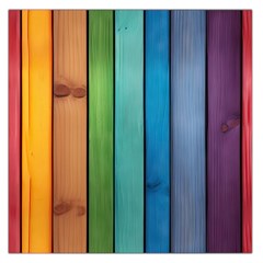 Rainbow Square Satin Scarf (36  X 36 ) by zappwaits