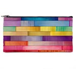 Rainbow Wood Pencil Case Front