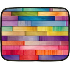 Rainbow Wood Two Sides Fleece Blanket (Mini)