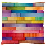 Rainbow Wood Large Cushion Case (Two Sides) Front