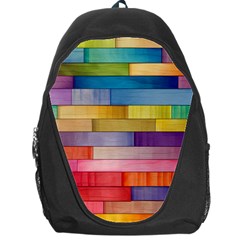 Rainbow Wood Backpack Bag