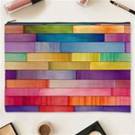 Rainbow Wood Cosmetic Bag (XXXL) Front