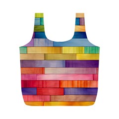 Rainbow Wood Full Print Recycle Bag (M)