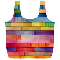 Rainbow Wood Full Print Recycle Bag (XXL)