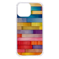 Rainbow Wood iPhone 13 Pro Max TPU UV Print Case