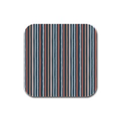 Stripes Rubber Square Coaster (4 Pack) by zappwaits