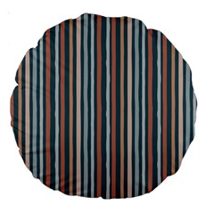 Stripes Large 18  Premium Round Cushions by zappwaits