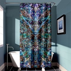 Scary Face Pour Shower Curtain 36  X 72  (stall)  by kaleidomarblingart