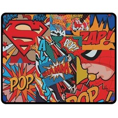 Comic Cartoon Pattern Fleece Blanket (medium) by pakminggu