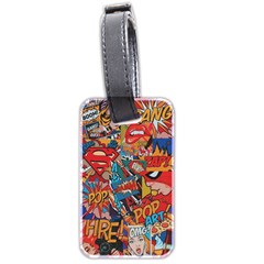 Comic Cartoon Pattern Luggage Tag (two Sides) by pakminggu