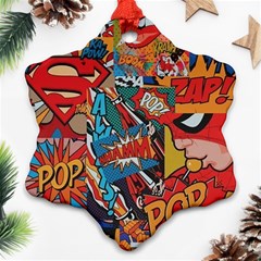 Comic Cartoon Pattern Ornament (snowflake)