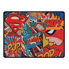 Comic Cartoon Pattern Two Sides Fleece Blanket (small) by pakminggu