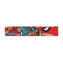 Comic Cartoon Pattern Premium Plush Fleece Scarf (mini) by pakminggu