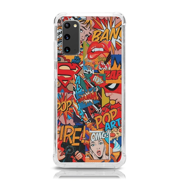 Comic Cartoon Pattern Samsung Galaxy S20 6.2 Inch TPU UV Case