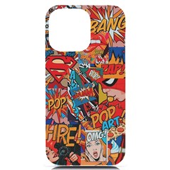 Comic Cartoon Pattern Iphone 14 Pro Max Black Uv Print Case by pakminggu