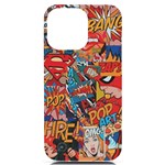 Comic Cartoon Pattern iPhone 14 Pro Max Black UV Print Case Front