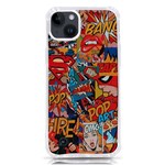 Comic Cartoon Pattern iPhone 14 Plus TPU UV Print Case Front