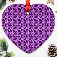 Violet Geometry Ornament (heart) by Sparkle