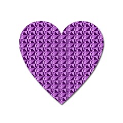 Violet Geometry Heart Magnet by Sparkle