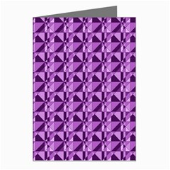 Violet Geometry Greeting Cards (pkg Of 8) by Sparkle